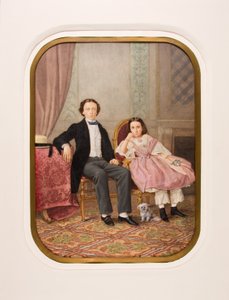Antonio and Amelia del Valle y Serrano as Children by Pedro Martínez de Hebert